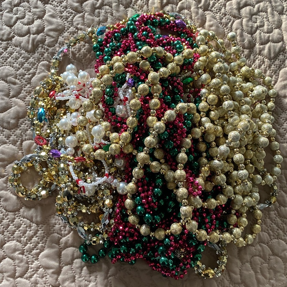 Festive strings of beads